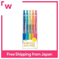 คลิปปากกาลูกลื่น Sarasa เจลลายม้าลาย0.7 5สี10ชิ้น B-JJB15-5CA