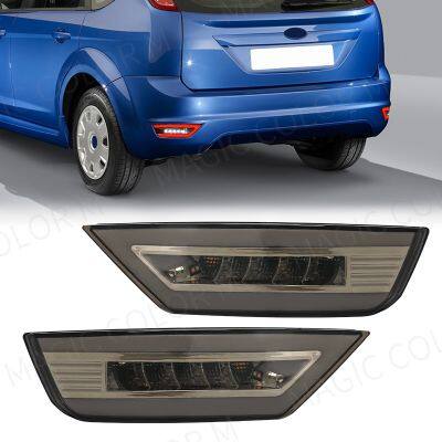 ﹍▨✸ For Ford Focus Hatchback 2009-2013 Ecosport 2013-2020 Kuga Escape 2013-2018 Rear Bumper Lamp Reflector Fog Light Turn Signal 12V