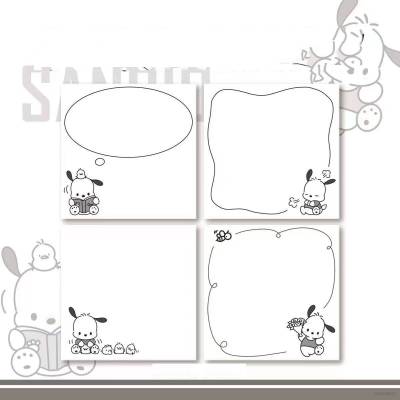 Sanrio Pochacco Comic Style Cartoon Cute Simple Sticky Notes Tearable Student Decorative Memo Paper