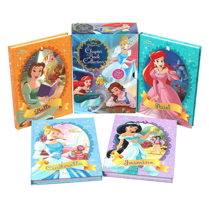 นำเข้า-หนังสือนิทานเด็ก-disney-princess-chapter-book-collection-4-book-box-set-ราคา-1-350-บาท