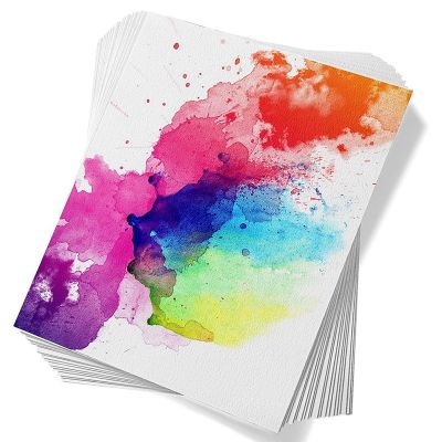 60 Sheets Watercolor Paper Cold Press 50% Cotton 140Lb /300Gsm (7.68 X 5.31 Inch)