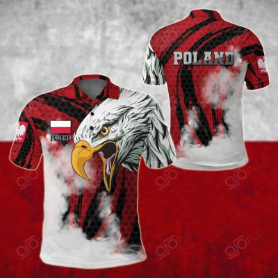 2023 NEW Style Summer Poland - Polish White Eagle Powerful Unisex Adult Polo Shirtsize：XS-6XLNew product，Canbe customization high-quality