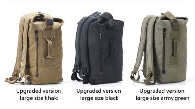 Large capacity canvas backpack