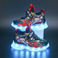 Pokemon Kids Sneakers Anime Pikachu Sport Running Shoes  Led Basketball Breathable Tennis Shoes Casual Luminous Childrens Gifts