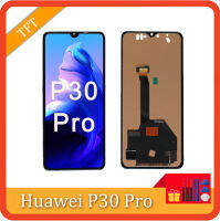 ทดสอบแล้ว100% หน้าจอ LCD สำหรับ Huawei P30 Pro หน้าจอสัมผัสประกอบหน้าจอดิจิตอลสำหรับ VOG-L29 VOG-L09 VOG-L04ไม่มีลายนิ้วมือ