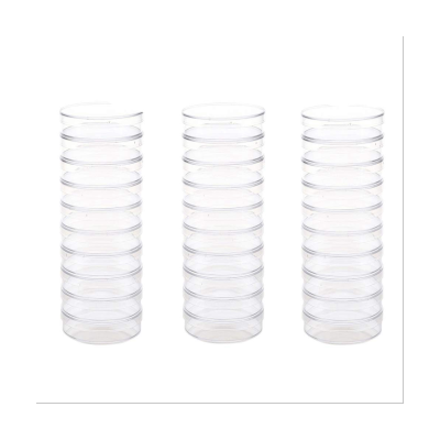 30 Pack 90 X 15Mm Plastic Dishes Culture Dishes Clear Dish for School,Laboratories, Party