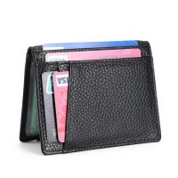 Super Slim Soft Wallet 100 Genuine Leather Mini Credit Card Holder Wallets Purse Thin Small Card Holders Men Wallet