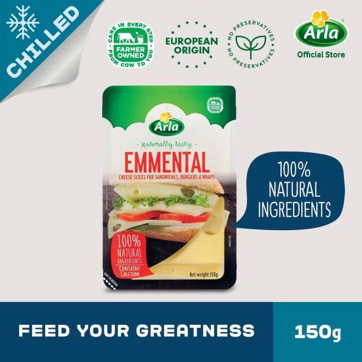 Arla Natural Emmental Slices 150g Lazada PH