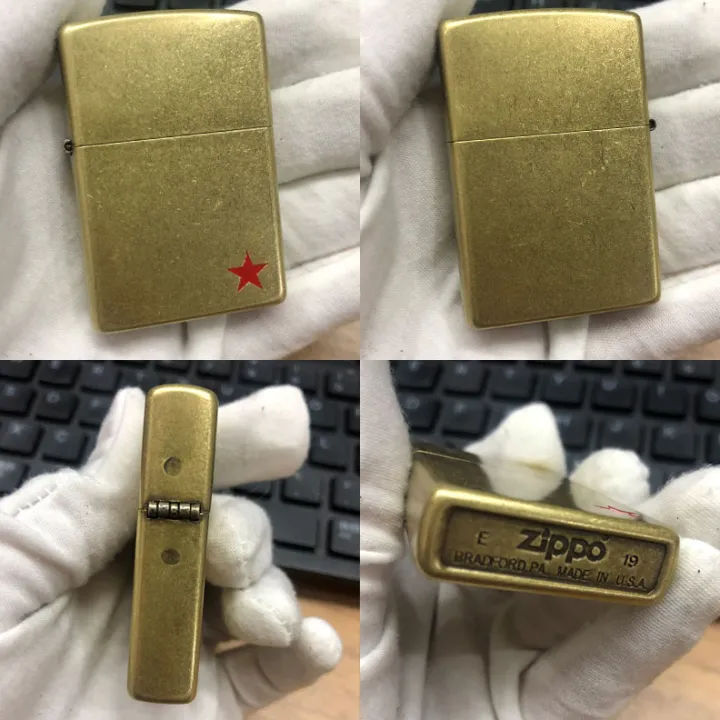 Zippo lighter original genuine Zippo retro pure copper antique copper