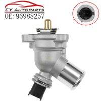 96988257 ใหม่เครื่องยนต์ Coolant Thermostat Assy สำหรับ Chevrolet Spark 1.2L 2013-2015 25192923 25199831 ใหม่รับประกันเดิมสามปี