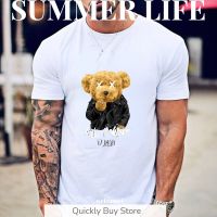 Men 2023 Fashion Teddy Bear Ted Tshirt Lovely Streetwear Hip Hop Funny Tee Shirt Print Short Sleeve T Shirt Gift Idea Clothes