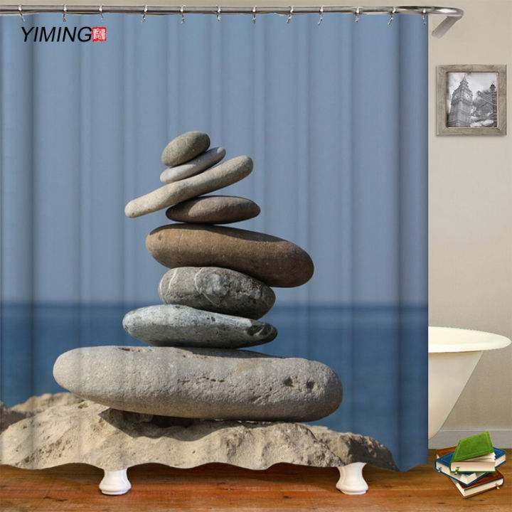 yiming-pebble-printed-shower-curtain-mildew-washable-curtain-with-hook-bathroom-decorative-curtain-3d-shower-curtains-240-180cm