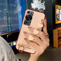 เคสมือถือสำหรับ Huawei P60 Pro ฝาหลังความรักสร้อยข้อมือป้องกันการตกป้องกันลายนิ้วมือซิลิโคนเนื้อนุ่มทันสมัยสำหรับเคสใส่โทรศัพท์ Huawei P60