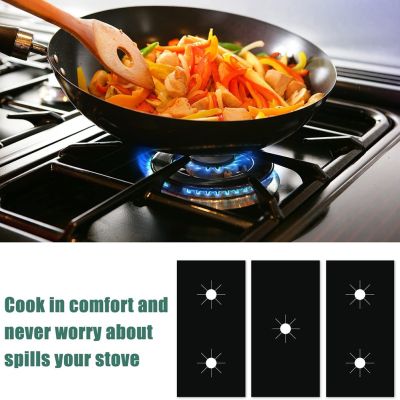 Special offers 3Pcs Kitchen Gas Stove Protectors Cooktop Stove Covers Liner Clean Mat Pad Kitchen Burners Protect Accessories For Home