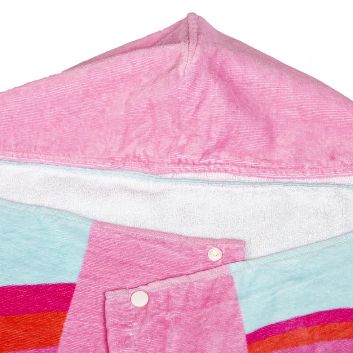 gogokidsเสื้อมีหมวกของเด็กชายเด็กหญิงbeachผ้าเช็ดตัว-ฝักบัวอาบน้ำผ้าเช็ดตัวสระว่ายน้ำสำหรับเด็กเด็กวัยหัดเดินเสื้อคลุมอาบน้ำผ้าห่ม127-76ซม