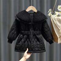 Autumn Winter Kids Dresses For Girls Princess Parka Coat Jackets Cotton Children Clothing Vestido Party Dress Elegant