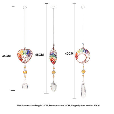 3Pcsset Crystal Ornaments Crystal Pendant for Window Wall Wedding Home Garden Decoration Clear Prisms Wind Chimes Rainbow Maker