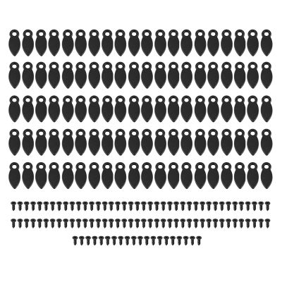 100Pcs Rotating Buttons Photo Frame Hooks Picture Frame Accessories White with Screws