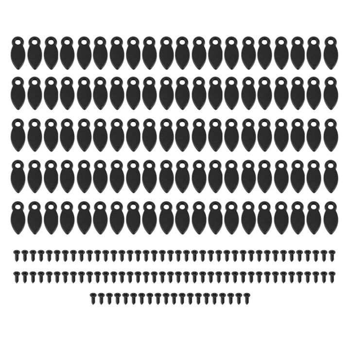 100pcs-rotating-buttons-photo-frame-hooks-picture-frame-accessories-white-with-screws