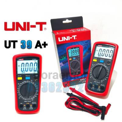 UNI-T UT39A+ Digital Multimeter จอ LED มิเตอร์วัดไฟดิจิตอลมัลติมิเตอร์ มิเตอร์ดิจิตอล เครื่องมือวัดไฟเครื่องทดสอบกระเเสไฟ