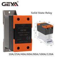 Geya Gsr2-1โซลิดสเตทรีเลย์ Ssr ราง Din เฟสเดียว10a-120a พร้อมฮีทซิงค์ Dc Dc ควบคุม Ac Dc