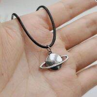 Wholesale 1pcs Gothic Mix Fashion Moon Sun Stars Saturn Leather Pendant Necklace Goth Charms Jewelry Amulet