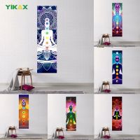 Indian Buddha Meditation Tapestry Mandala Seven Star Chakra Strip Tapestries Wall Hanging Psychedelic Yoga Bedroom Decoration