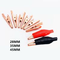 【CC】❂☞™  Alligator Electrical Test Lead Roach Clip Wire Connectors Cable Double-ended