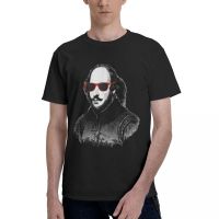 Shakespeare T Shirts Man Theatre Drama Acting Sunglasses Essential Printed T-Shirt O Neck Trending Cotton T-Shirts Gift Idea