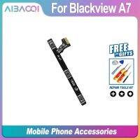 AiBaoQi ปุ่มเปิด/ปิด + ปุ่มปรับระดับเสียง FPC ขึ้น/ลงสายเคเบิลงอได้ FPC สำหรับ Blackview A7ชิ้นส่วนอะไหล่เปลี่ยน