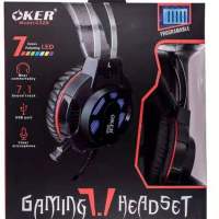 OKer หูฟัง Headset(7.1)รุ่นG328 Gaming. หูฟังราคาถูกคุณภาพดี ชุดหูฟังมี 7 สีไฟLED/USB แท้?%