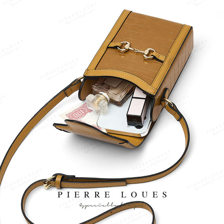 pierre-loues-กระเป๋าโทรศัพท์มือถือใหม่กระเป๋าสะพายแฟชั่นเกาหลีกระเป๋า-messenger-กระเป๋าโทรศัพท์มือถือที่สง่างาม