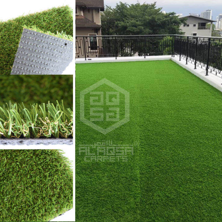 Aqsa Karpet Rumput Tiruan Grass Carpet Double UV 10mm 38mm Grass
