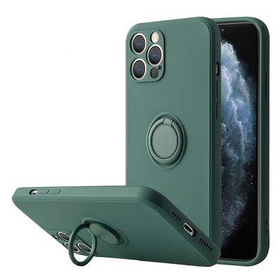 [สินค้าใหม่ในสต็อก] ซิลิโคนเหลวแหวนนิ้วแม่เหล็กที่วางยึดสำหรับ iPhone 14 13 12 11 Pro Max 14 13 XR X XS Max 7 8บวก SE 2020โทรศัพท์กรณี