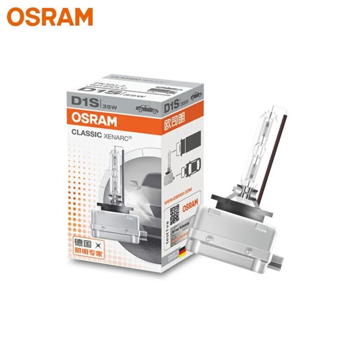 OSRAM D1S 66140CLC Xenon HID CLASSIC Original Car Xenon Headlight 12V 35W  4200K Standard White Light Auto Genuine Lamp 1x