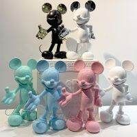 การ์ตูน Mickey Mouse 30เซนติเมตร Action FIGURE Anime โมเดลตุ๊กตาเรซิ่นสำหรับเด็ก Mickey Love เครื่องประดับบ้านของเล่นสำหรับเด็ก