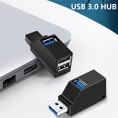Wireless 3 In 1 USB 3.0 HUB Adapter Extender Mini Splitter Box 3 Port untuk Laptop Macbook Mobile Phone High Speed U Disk Reader