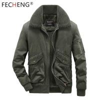 FECHENG Men Military Windbreaker Camping Man Coat Winter Bigsize Tactical Clothing Heating Casual Windbreak Luxury Cardigan Coats