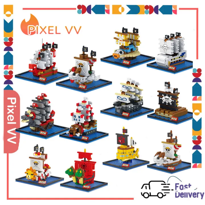 One Pieces Pirate Ship Building Blocks Pirate Ship Thousand Sunny