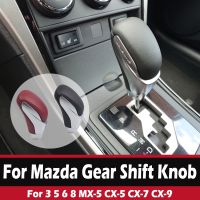 Automatic Car Shift Gear Knob Stick Lever Head for Mazda 3 5 6 8 for MX-5 for CX-5 CX-7 CX-9 Genuine Leather