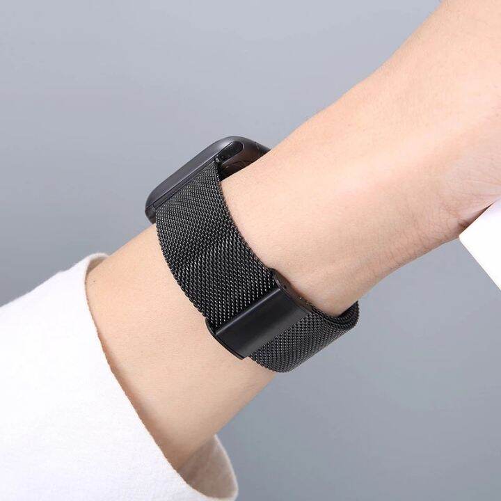 ชุดสายนาฬิกาโลหะแบบ-milanese-แบบ2-in-1-สายรัดข้อมือนาฬิกาสเตนเลสสตีลแบบเคสสำหรับ-apple-watch-ขนาด49มม-8-7-45มม-41มม-6-5-4-se-3-2-1-42มม-38มม-44มม-40