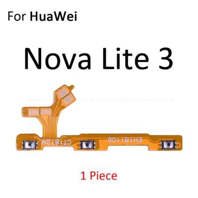 ปุ่มเปิดปิดสวิตช์ปิดเสียงปุ่มควบคุมปุ่มปรับระดับเสียงสายเคเบิ้ลยืดหยุ่นสำหรับ Huawei Nova 8 7i 7 Pro Se 5T Lite 3 Plus อะไหล่ทดแทน