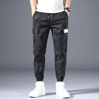 Summer New Camouflage Mens Cargo Pants Cotton Military Jogging Casual Trousers Man Khaki Grey Thin Overalls Sweatpants Male 4XL