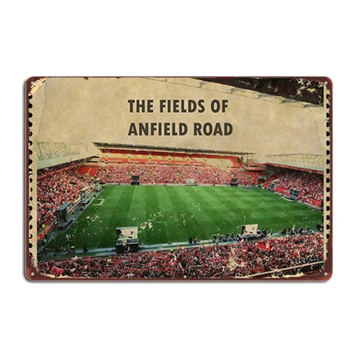 Anfield Vintage Post Stamp Metal Signs Wall Mural Home Custom Wall