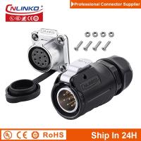 [HOT GELLXKOWOIGHIO 527] Cnlinko LP20 9Pin M20กันน้ำสายติดต่อการบินสายไฟขั้วต่อปลั๊ก Socket Joint ชายหญิงสำหรับอุตสาหกรรมการแพทย์