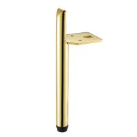 20cm Gold-plated Round Tube Sofa Legs Floor Protection  Home Furniture Bathroom Cabinet Legs DIY Sofa Side Feet Coffee Table Leg Furniture Protectors