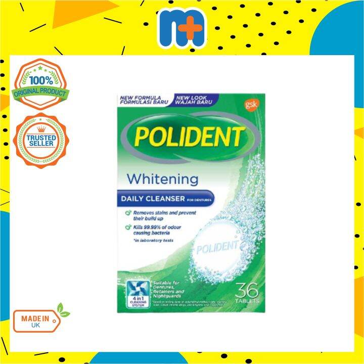 [MPLUS] POLIDENT Overnight Whitening Antibacterial Denture Cleanser