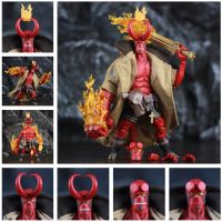 Hellboy Anung Un Rama 1/12 6  "ของเล่นปืนดาบเสื้อคลุมผ้าตุ๊กตาขยับแขนขาได้1000ของเล่นตุ๊กตาของเล่นการ์ตูนหนังขนาดใหญ่ของ Mignola