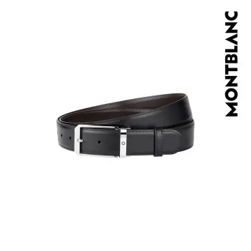 Montblanc - Black/Brown 30 mm Reversible Leather Belt - Belts - Black