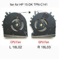 ระบายความร้อนซีพียูแล็ปท็อป GPU Peminat สำหรับ HP Pavillion TPN-C141 15-DK L57170 L56900 001 ND85C16โน้ตบุ๊ค Permainan กราฟิกพัดลมระบายความร้อน